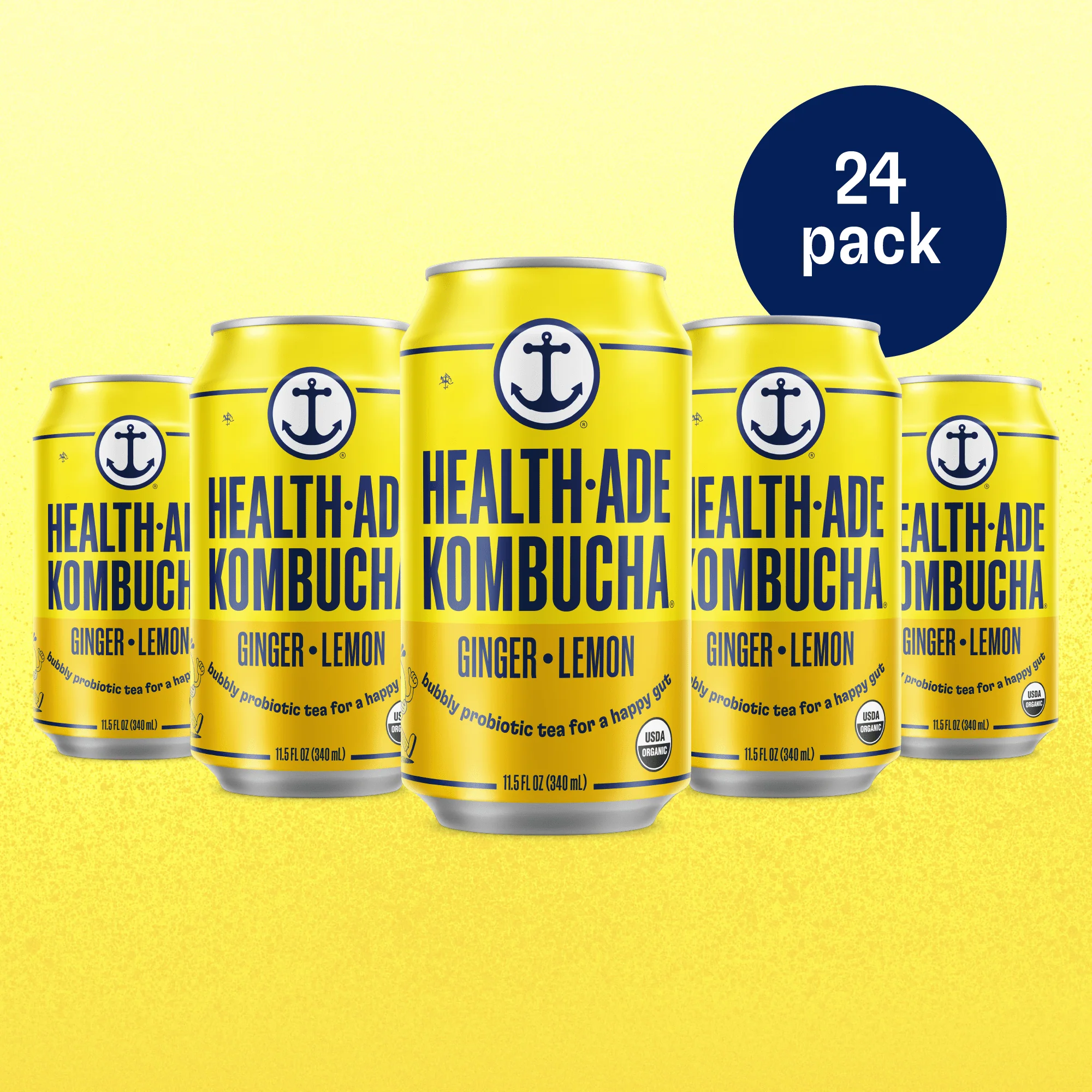 Ginger-Lemon Kombucha in Cans (24 pack) - Image 19