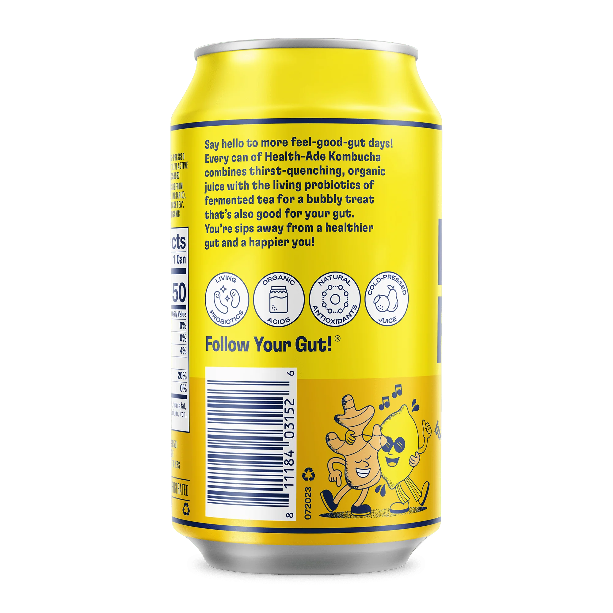 Ginger-Lemon Kombucha in Cans (24 pack) - Image 7
