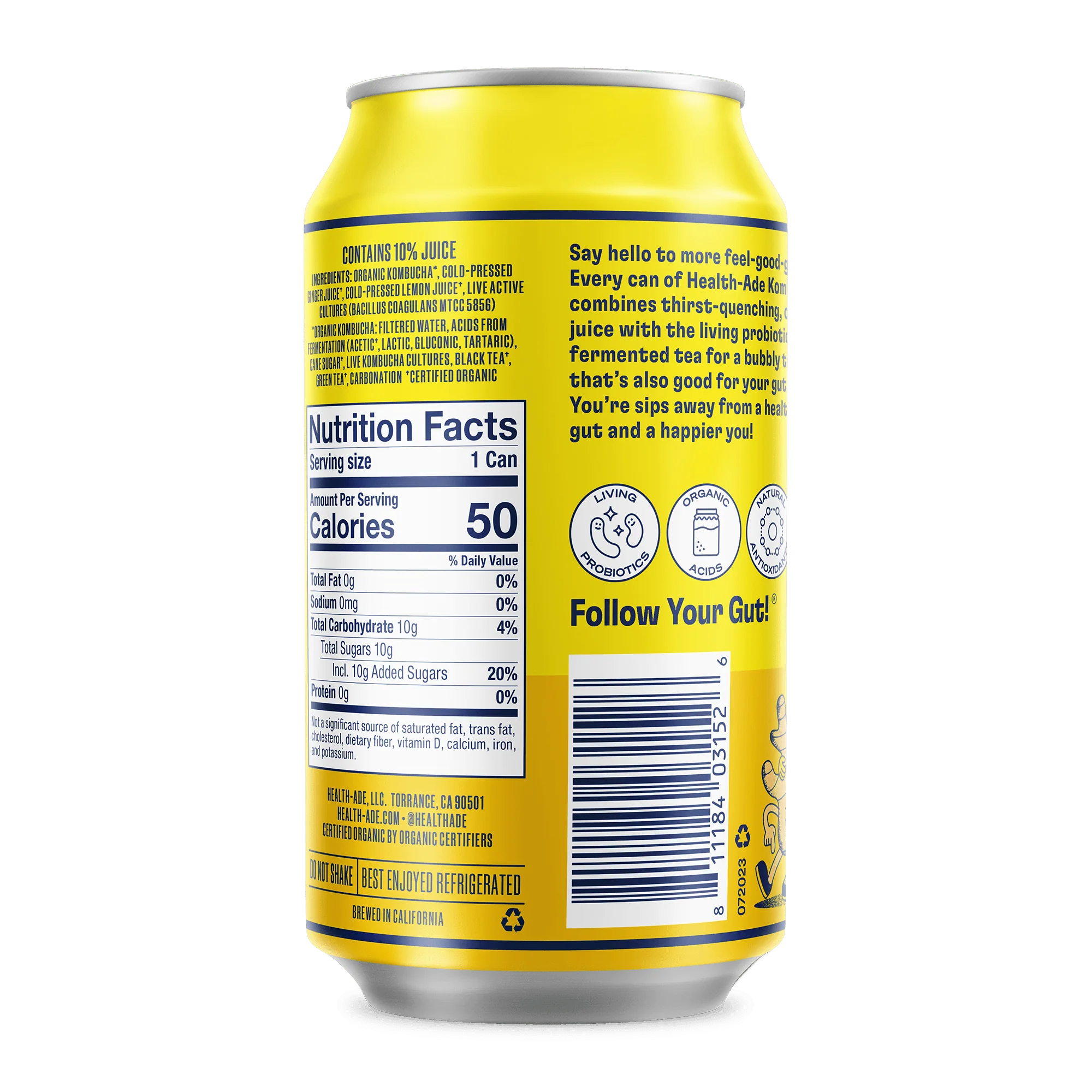 Ginger-Lemon Kombucha in Cans (24 pack) - Image 8